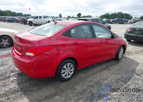2015 Hyundai Accent Gls from USA, damaged, VIN KMHCT4AE1FU795255